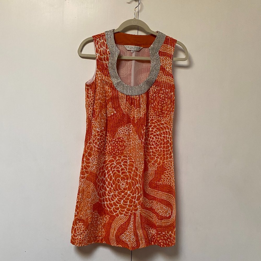 Trina Turk Sleeveless Orange Dress